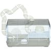 Compact Gerbil or Dwarf Hamster Cage with Tubes, Exercise Wheel, Food Dish & Water Bottle, 23"x13"x12", Gray