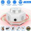 Indoor Ultrasonic Electronic Device, Dual Ultrasonic Speakers with 2235KHz & 25KHz Frequency, 4 Operation Modes, 9LED Strobe Light