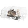 Hamster Cage with Large Wheel & Hideout, Small Animal Habitat with Accessories, Clear Pet House, 21.5" x 11.8" x 12.6",