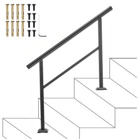 Handrail Outdoor Stairs 47.6 X 35.2 Inch Outdoor Handrail Outdoor Stair Railing Adjustable from 0 to 30 Degrees Handrail for Stairs Outdoor Aluminum B