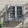 Catio Outdoor, Window Catio for 2-3 Large Indoor Cats w/ 2 Jumping Platforms, Scratching Post, for Playing, Napping