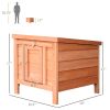 Rabbit House Small Wooden Hutch Cage Openable Waterproof Roof Bunny Guinea Pig Indoor Outdoor Natural