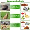 Humane Cat Trap Cage With Gloves Catch Release Live Animal Rodent Cage Collapsible Galvanized Wire for Raccoons Beavers Groundhogs Foxes Armadillos