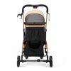 Pet Stroller with 4 Wheels, Foldable Dog Cat Stroller with Detachable Carrier, Storage Basket, Seat Cushion, Cup Holder, Breathable and Visible Mesh