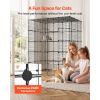 Cat Cage 5-Tier 55"x40.98"x68.98" DIY Cat Playpen Indoor Enclosure, Detachable Metal Wire Kennel Crate with 5 Doors