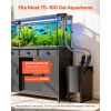 162.7GPH Canister Filter, 3-Stage External Aquarium Filter with Powerful Pump