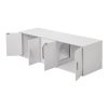 Cat Litter Box Enclosure for 2 Cats, Litter Box Furniture Hidden with Double Rooms, Wooden Cat Box Cabinet Fit Most of Litter Box