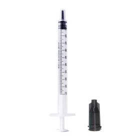 25pcs Luer Slip Tip 1ml Syringes With Caps Are Great For Pet Feeding, Glue, Hobby Crafts, Measurement, And Liquid Refill, But Not For Professiona (Option: 25pcs)